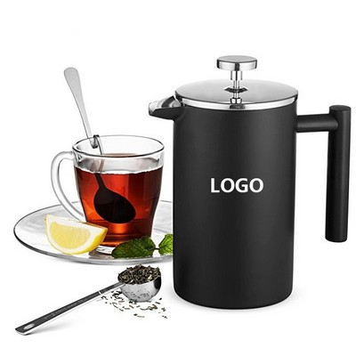 French Press Coffee Maker Black 350Ml