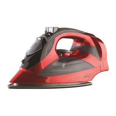 Red Steam Iron w/Retractable Cord