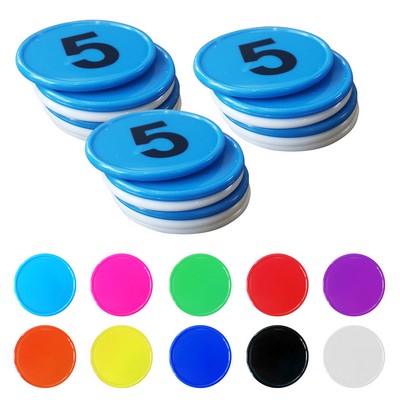 Round Plastic Tokens