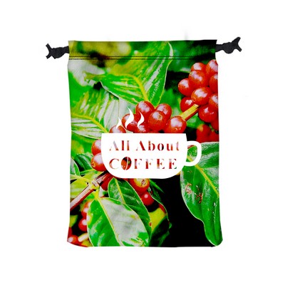 9" W X 12" H Polyester Drawstring Bag