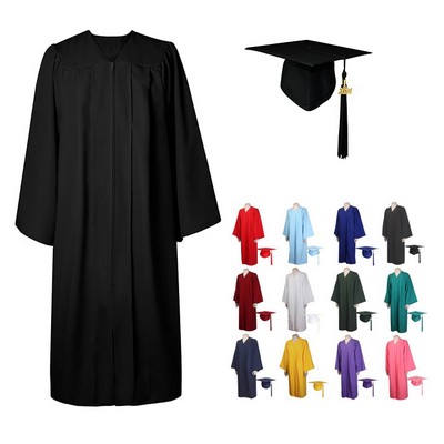 Grad Season Adult Matte Graduation Gown Cap Tassel Set 2024