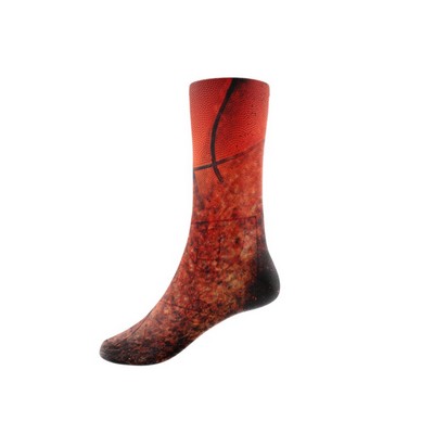 Full Dye Sublimation Poly-Spandex Crew Socks