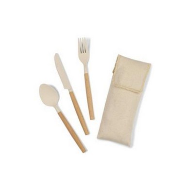 Bamboo Beech Wood Fiber Cutlery Set