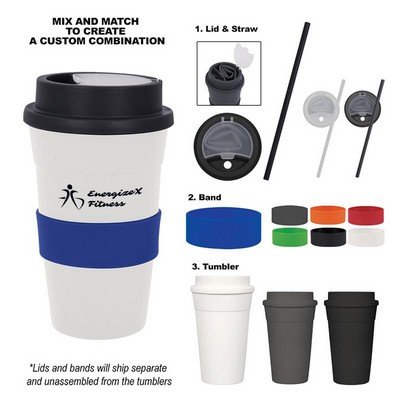 16 Oz. Travel Tumbler With Straw