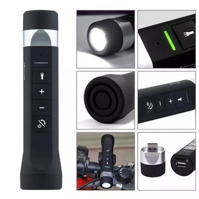 Multi-function Bike Flashlight With Power Bank