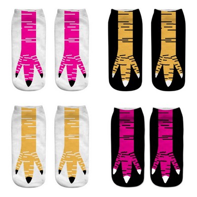 3D Novelty Print Pattern Fun Sock