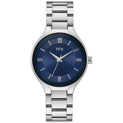 TFX Dist By Bulova® Men's Stainless Steel Bracelet Watch w/Blue Dial