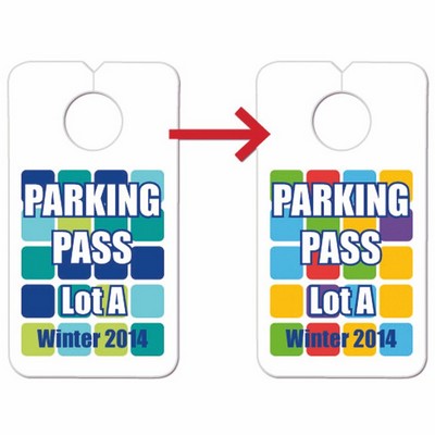 Rear-view mirror hanging tag