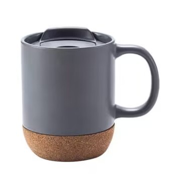 Mug with Cork Bottom and Lid