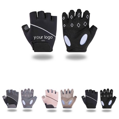 Shock Absorbing Anti Slip Half Finger Glove