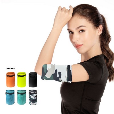 3 Pieces Sports Wrist Wallet Pocket Wristband