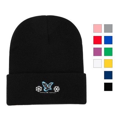 Embroidered Long Beanie