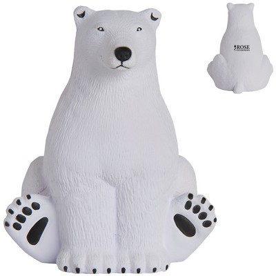 Sitting Polar Bear Stress Ball