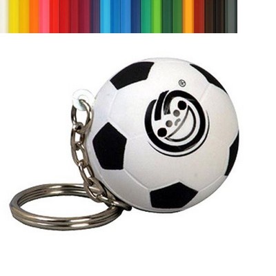 Soccer Ball Stress Ball Key Chain