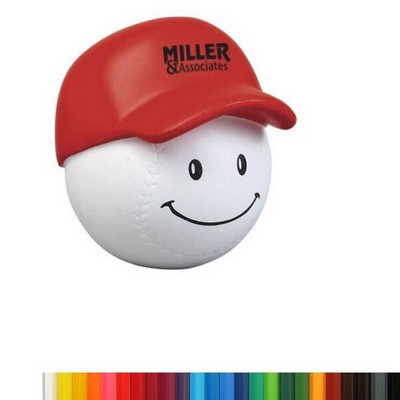 Foam Baseball Mad Cap Stress Ball