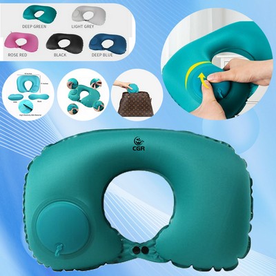 Travel-Friendly U-Neck Inflatable Pillow