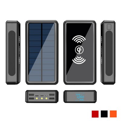 10,000 mAh Solar Wireless Power Bank