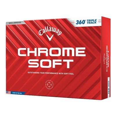 Callaway Chrome Soft 360 Triple Track Golf Balls - White