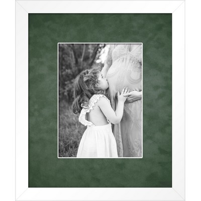 Rimouski (White/Green) - Vibrant 6x8 Photo Frame 11.5x13.5