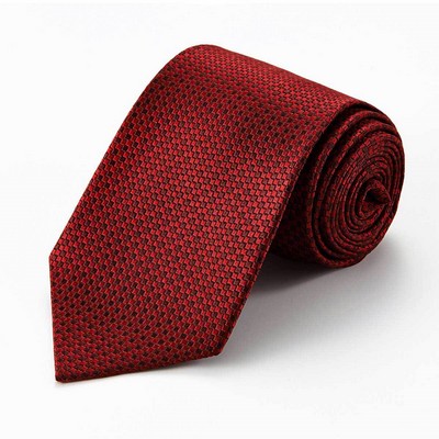 Red tone silk necktie for man