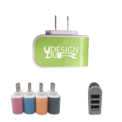 MOQ 100PCS 3-Port USB Fast Charger