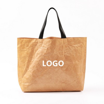 Washable Kraft Paper Tote Bag