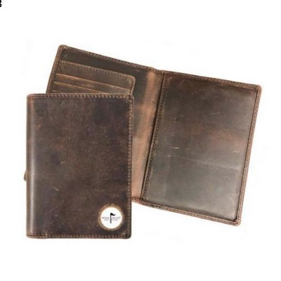 Dakota Leather Rugged Passport Wallet