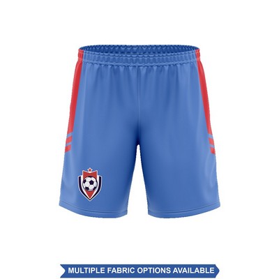 Men's and Kids' Sublimation Soccer Shorts - Mesh Options