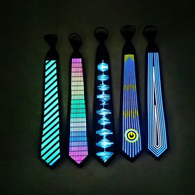 Cold Light Voice-activated LED Tie/Luminous Tie