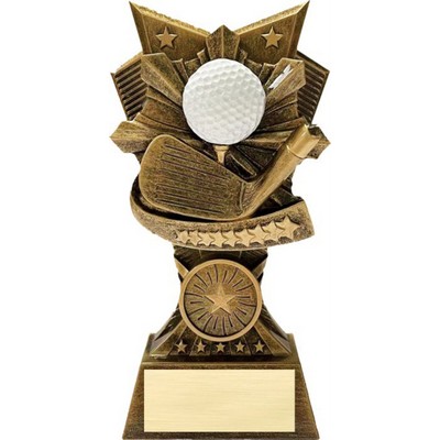 Golf 3D Design Resin Award - 6" Tall