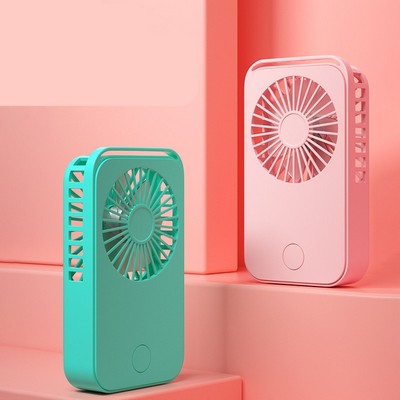 Summer Cute Square Handheld USB Rechargeable Fan