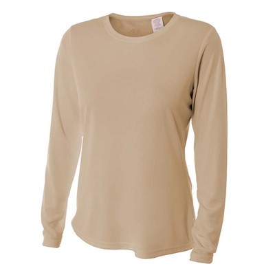 A4 Women's Long Sleeve Cooling Performance Crew