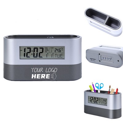 Multifunctional Pen Holder w/ Digit Clock