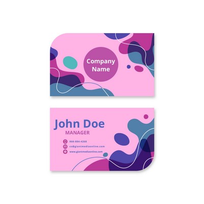 Die-Cut Business Cards, Printed Front only (3.5" x 2")