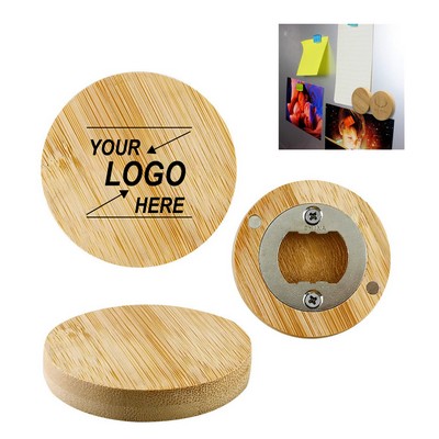 Magnetic Bamboo Bottle Opener