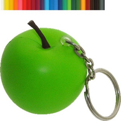 Apple Stress Ball Keychain