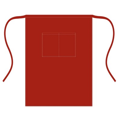 Long Waist Apron 28"x38" with pockets-Square corner -Polycotton