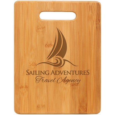 11 1/2" x 8 3/4" Bamboo Rectangle Cutting Board