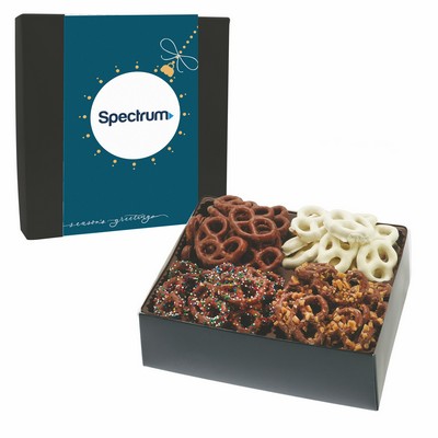 Sweet & Salty Delights - Milk w/Toffee, Milk Chocolate, Milk Chocolate Sprinkled and Yogurt Pretzel