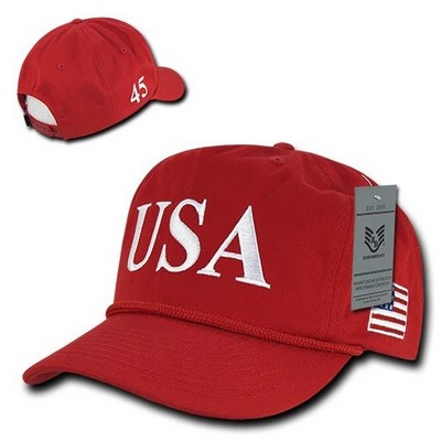 USA America Golf Cap w/US Flag