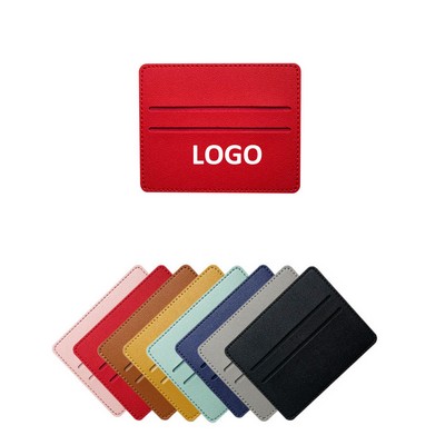 Slim Pu Leather Credit Card Holder