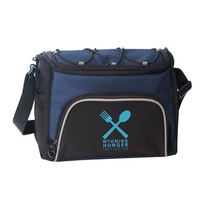 Lunch Cooler Bag w/ Pockets & Shoulder Strap