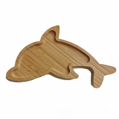 Dolphin Shaped Bamboo Tray