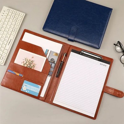 PU Cover Padfolio Clipboard Folder Portfolio Writing Pad