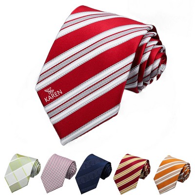 Men's Classic Striped Patterned School Color Stripe Ties