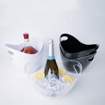 plastic oval 4L champagne wine beer ice bucket