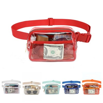 Clear PVC Zipper Fanny Pack