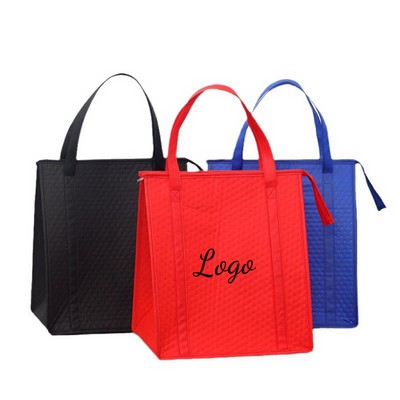 Insulated Zipper Lunch Cooler Tote Bag