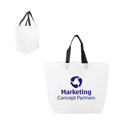 Prime Line Two-Tone Heat Sealed Non-Woven Tote Bag