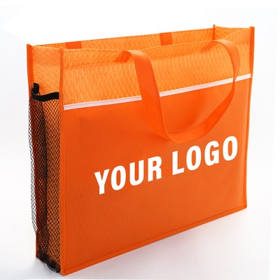 Custom Non Woven Wave Design Tote Bag